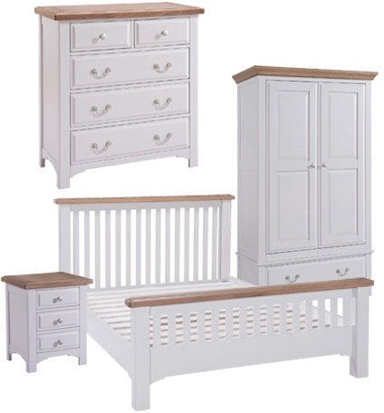 Fleur Grey Painted Bedroom Set