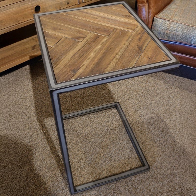 Clearance Parquet Drinks Table