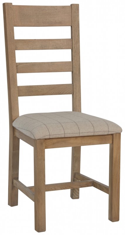 Bergen Bergen Slatted Dining Chair - Natural Check
