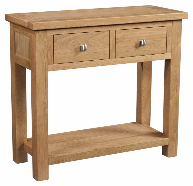 Bristol Oak 2 Drawer Console Table