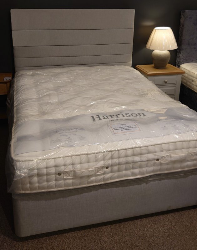 #Harrison Diamond Mattress with Divan Base and Headboard