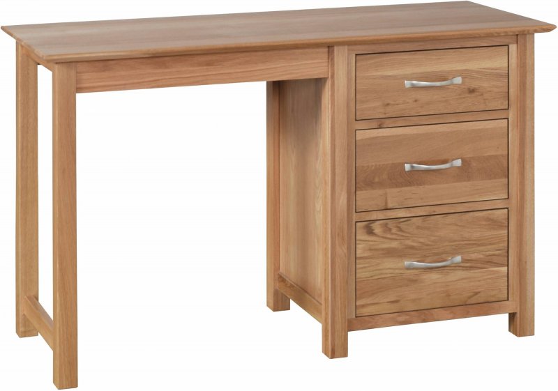 Lisbon Oak Single Pedestal Dressing Table