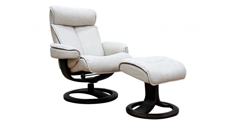 G Plan Bergen Large Manual Recliner Chair & Stool