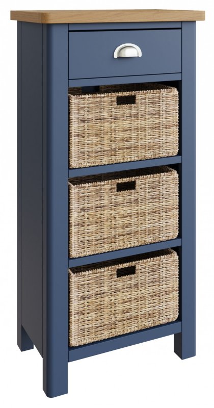 Sigma Blue 1 Drawer 3 Basket Unit