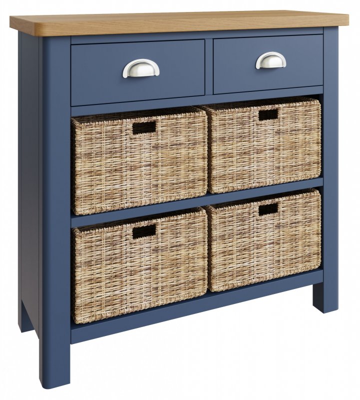 Sigma Blue 2 Drawer 4 Basket Unit