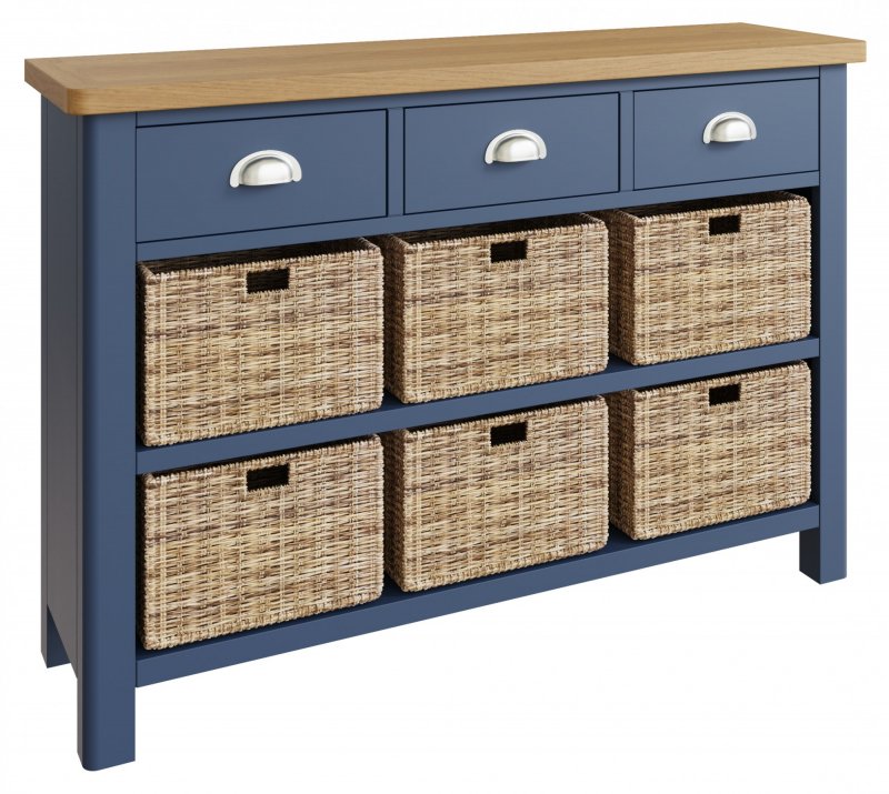 Sigma Blue 3 Drawer 6 Basket Unit