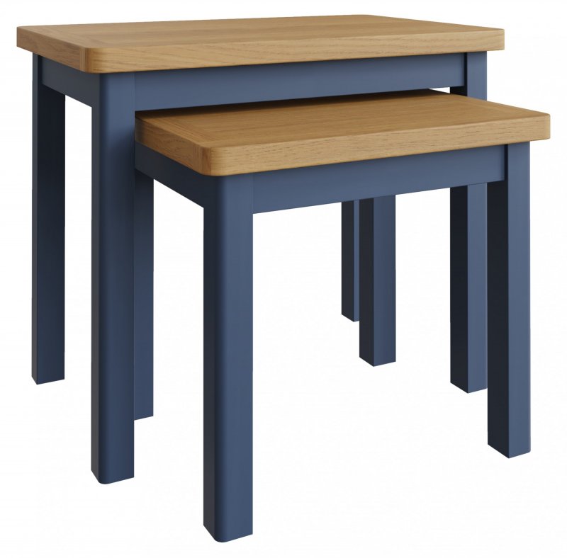 Sigma Blue Nest of 2 Tables