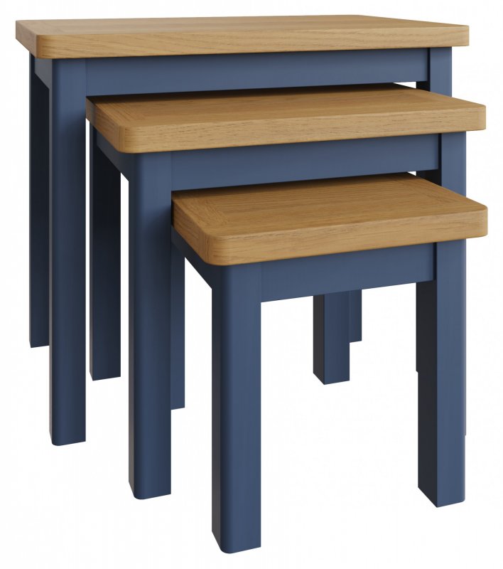 Sigma Blue Nest of 3 Tables