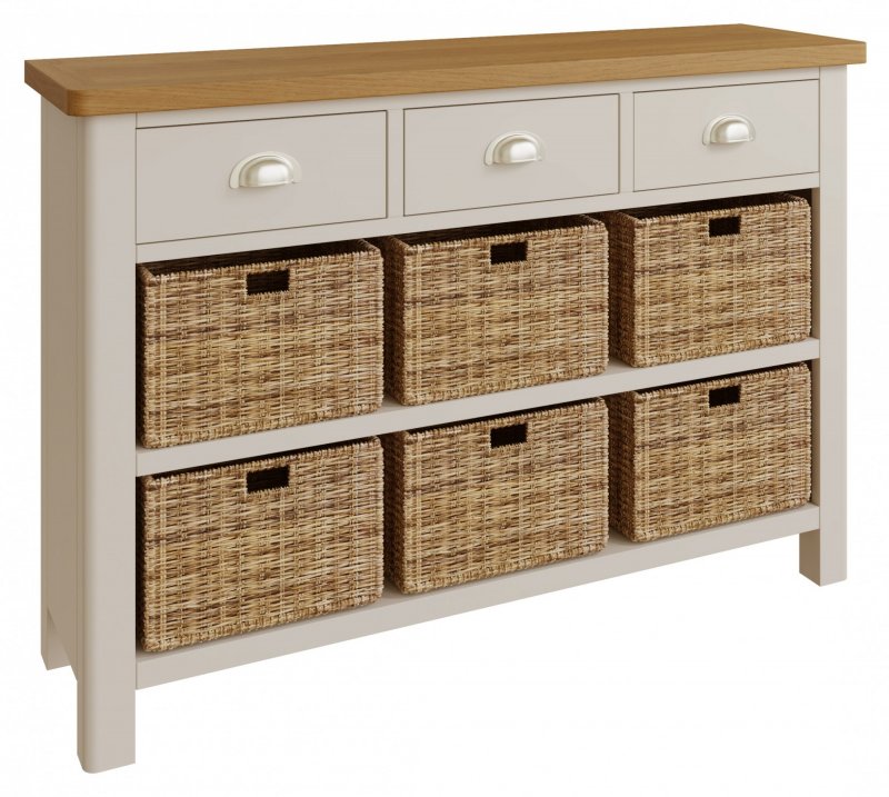 Sigma Grey 3 Drawer 6 Basket Unit