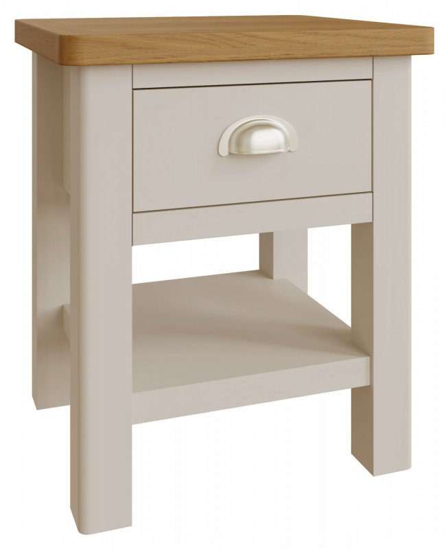 Sigma Grey 1 Drawer Lamp Table