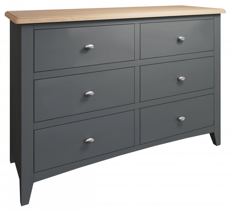 Omega Grey 6 drawer chest