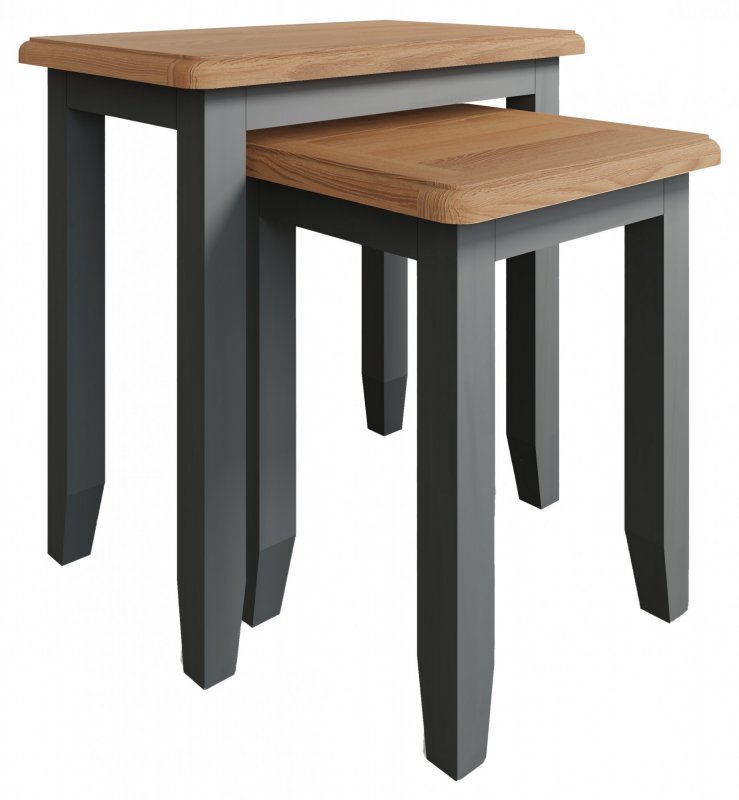 Omega Grey Nest of 2 Tables