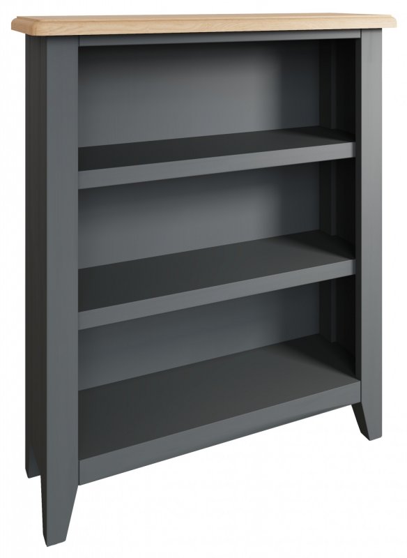 Omega Grey Small wide bookcase
