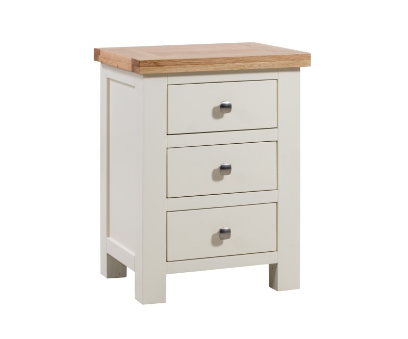 Bristol Ivory Painted 3 Drawer Bedside