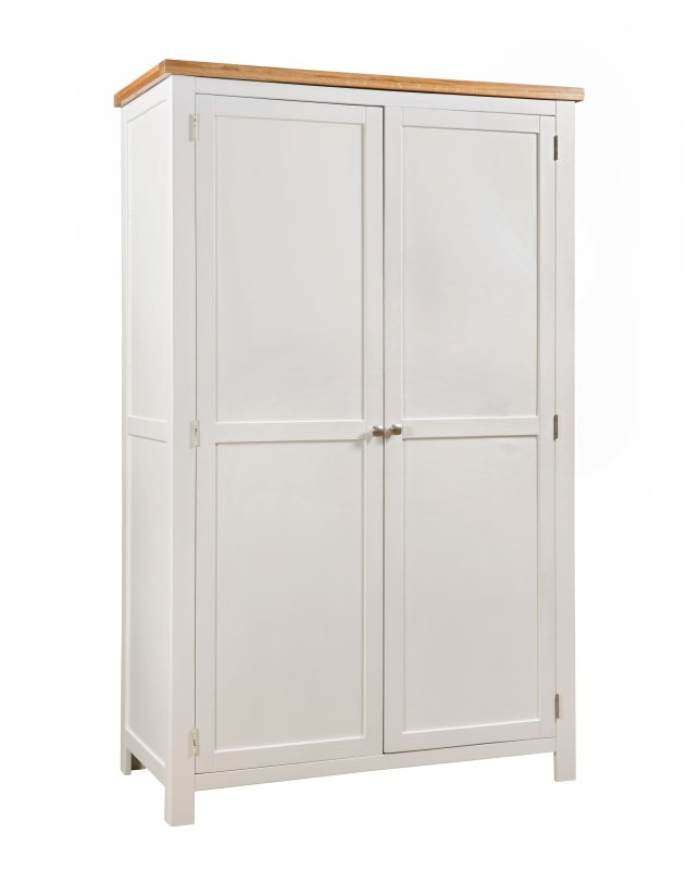 Bristol Ivory Painted Double Full Hanging Wardrobe