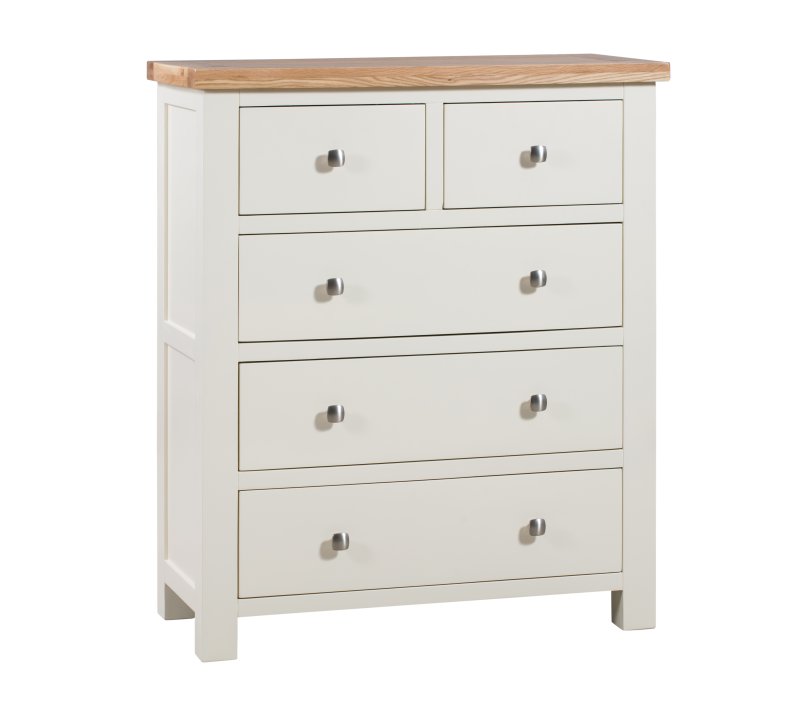 Bristol Bristol Ivory Painted 2 Over 3 Chest of Drawers