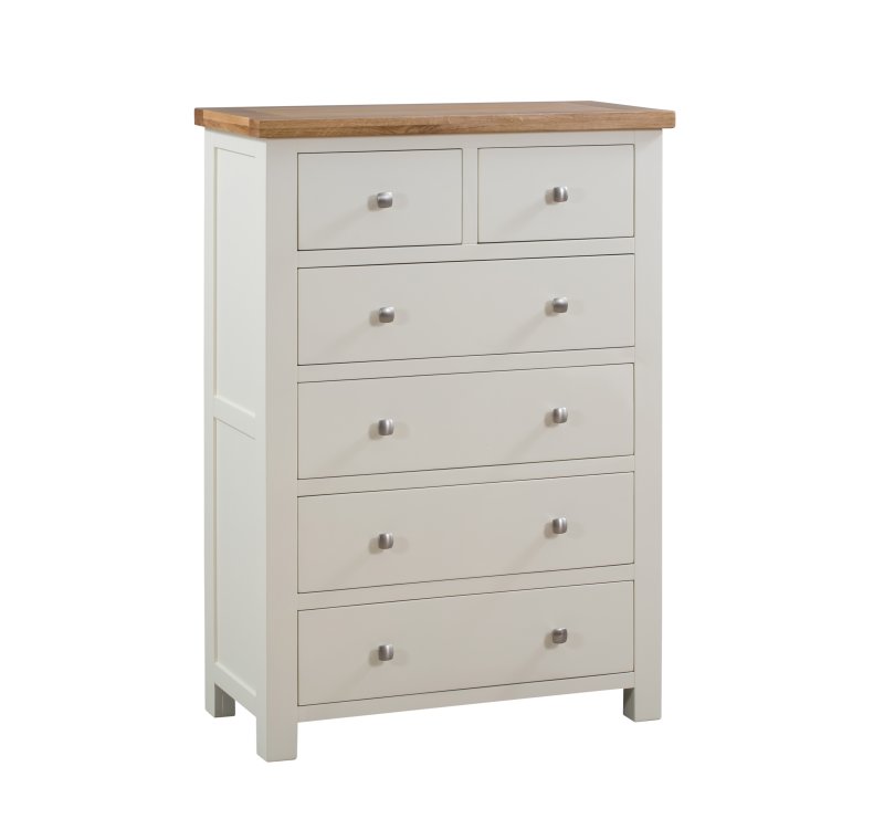 Bristol Ivory Painted 2 Over 4 Chest of Drawers