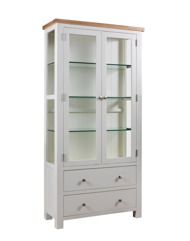 Bristol Ivory Painted Display Cabinet