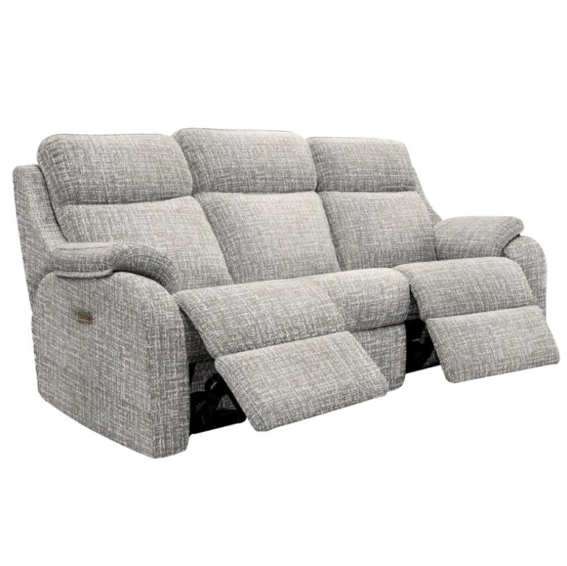 G Plan Kingsbury Recliner 3 Seater Curved Sofa - Fabric
