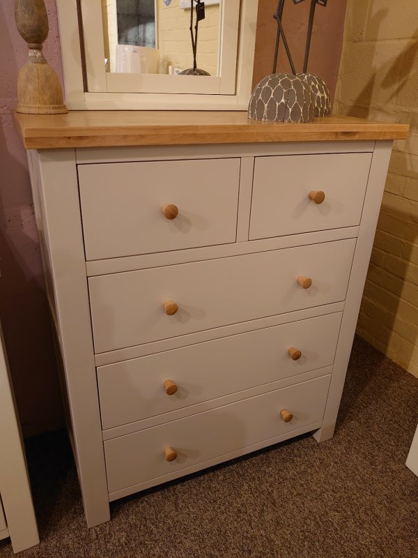 Clearance Bristol Putty Painted 2 Over 3 Chest