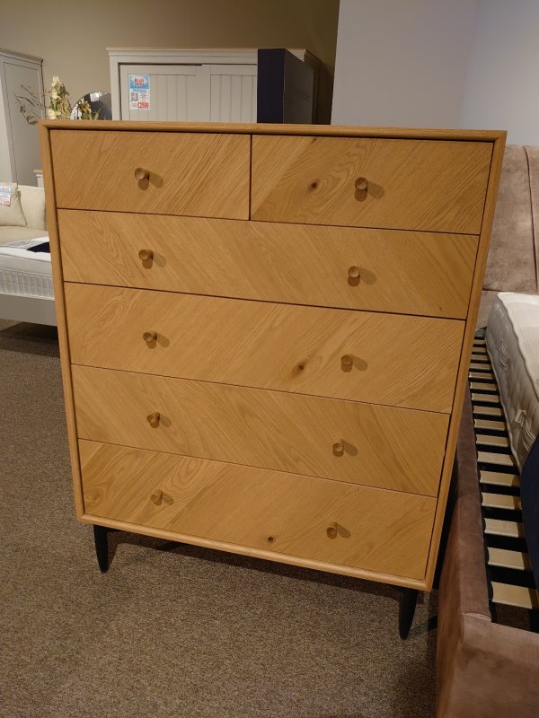 Clearance ercol Monza 6 Drawer Chest