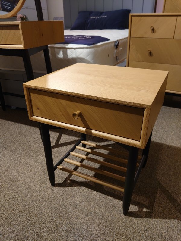 Clearance ercol Monza 1 Drawer Bedside