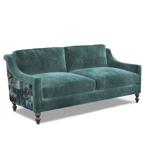 Spink & Edgar Bardot Grand Velvet Sofa