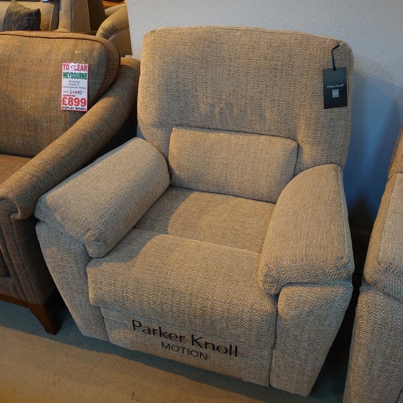 Clearance Parker Knoll Armchair with Power Footrest Old Creamery