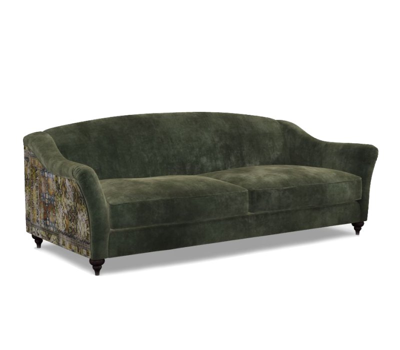 Spink & Edgar Lamour Velvet Grand Sofa