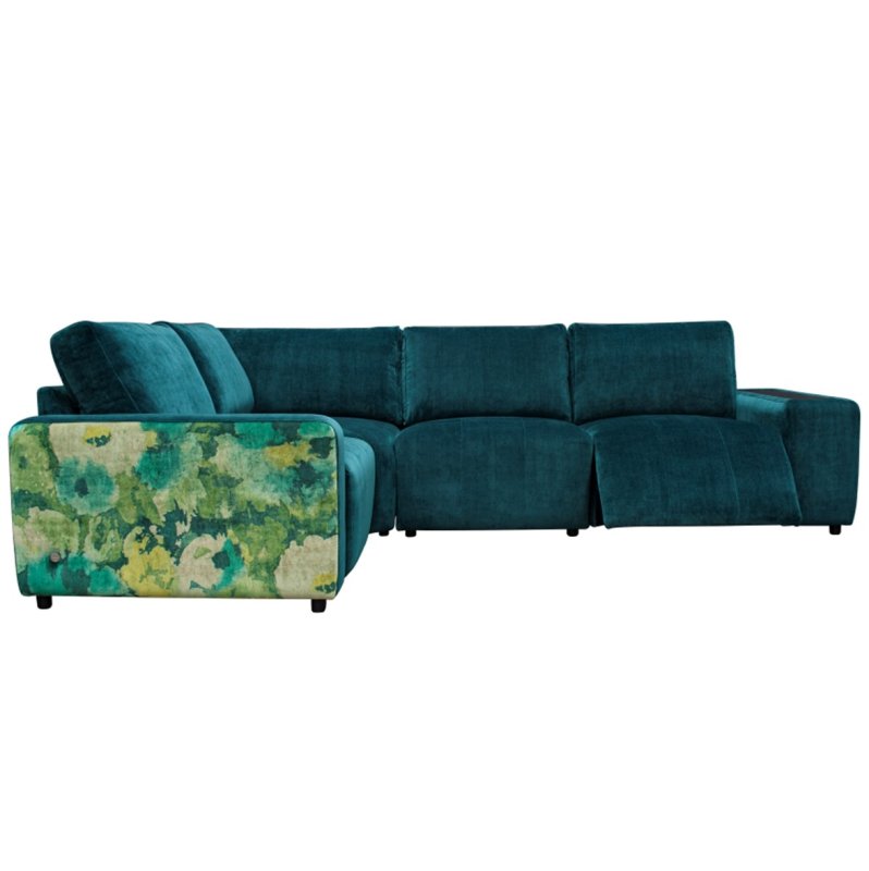 Jay Blades X G Plan Morley Corner Sofa Group with RHF Storage Arm with Power Footrest