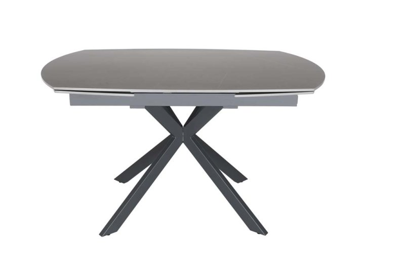 Sintered stone extending swivel table - Grey