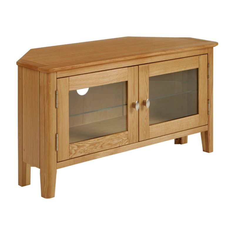 Dorset Oak Corner TV Stand