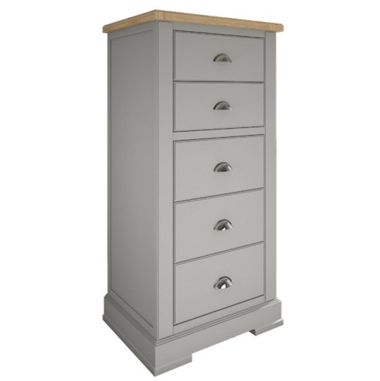Olive Painted Tallboy Chest