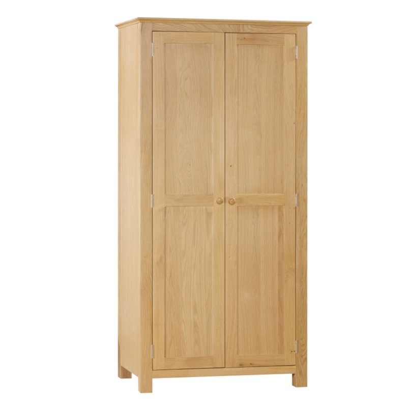 Portland Oak All Hanging Double Wardrobe