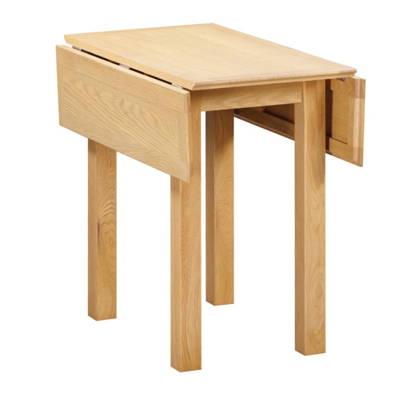 Portland Oak Square Drop Leaf Table