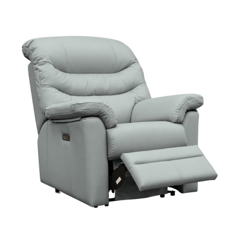 G Plan Ledbury Recliner Armchair with Electric Head Lumber Leather