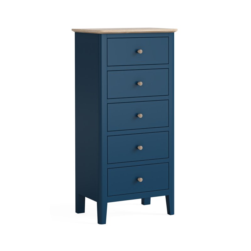 Oxford Painted Tallboy Blue Old Creamery Furniture