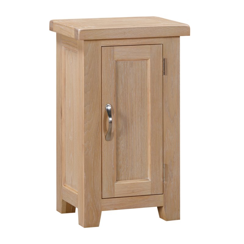 Milford Oak Small 1 Door Cabinet