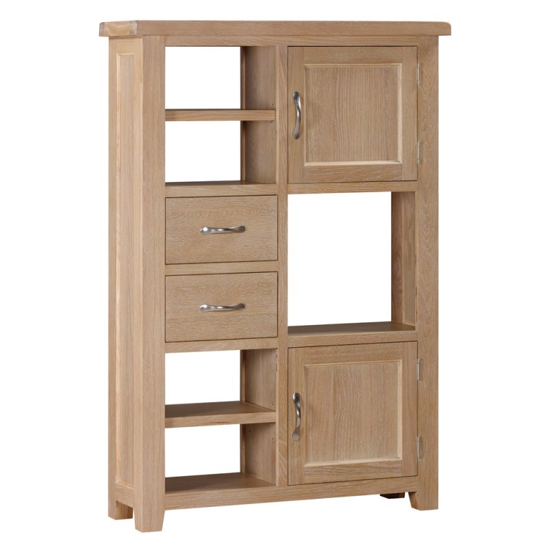 Milford Oak Tall Display Unit