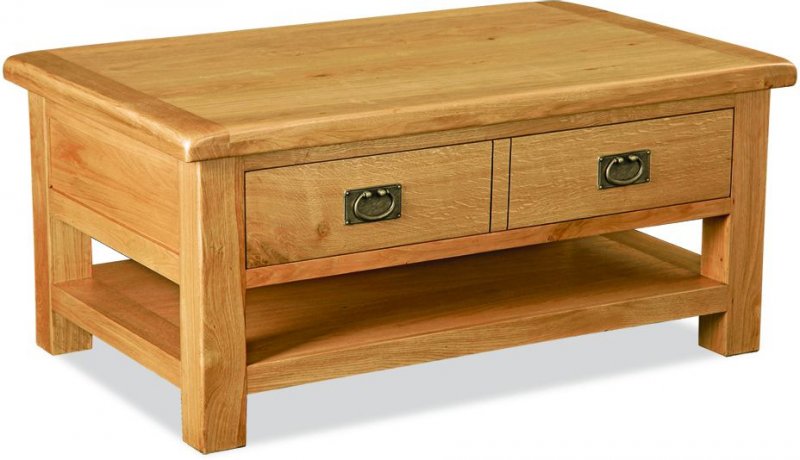 Countryside Countryside Large Coffee Table with Drawer & Shelf