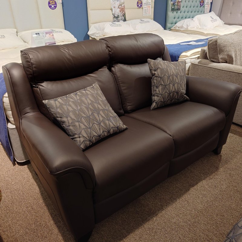 #Parker Knoll Manhattan 2 Seater Fixed Sofa in Leather