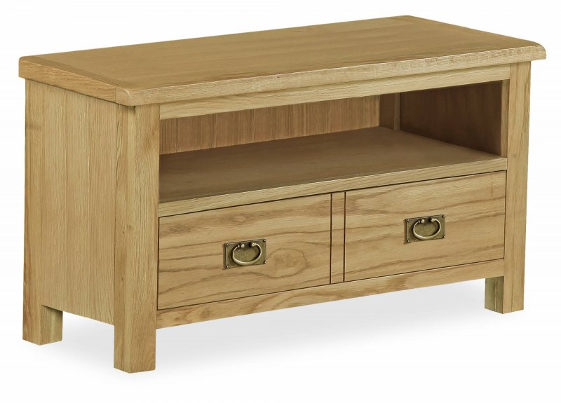 Small oak shop tv cabinet