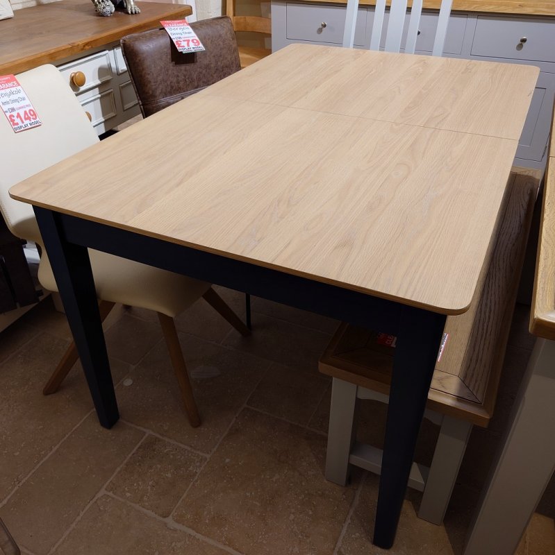 Clearance Oxford Blue 150-200cm Extending Dining Table