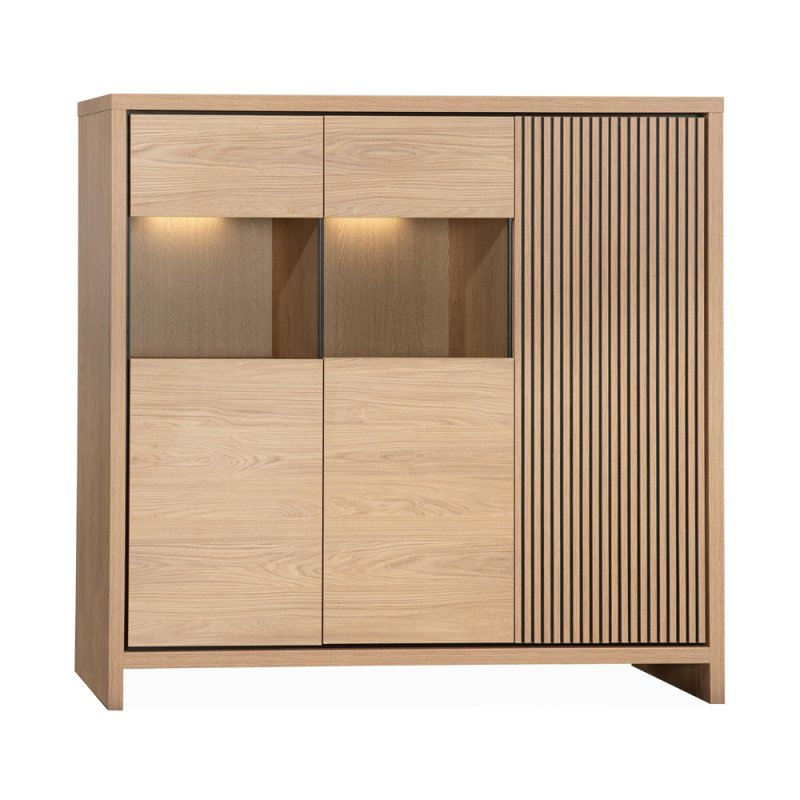 Atlas Wall Cabinet 2 Glass Doors / 1 Door