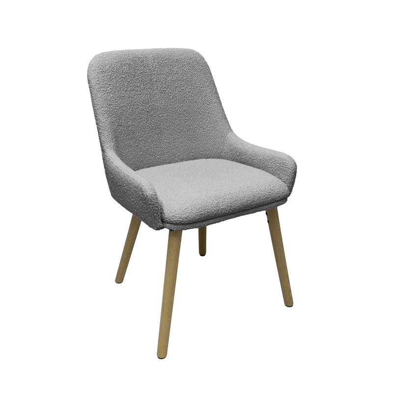 Oslo Poppy Dining Chair - Grey
