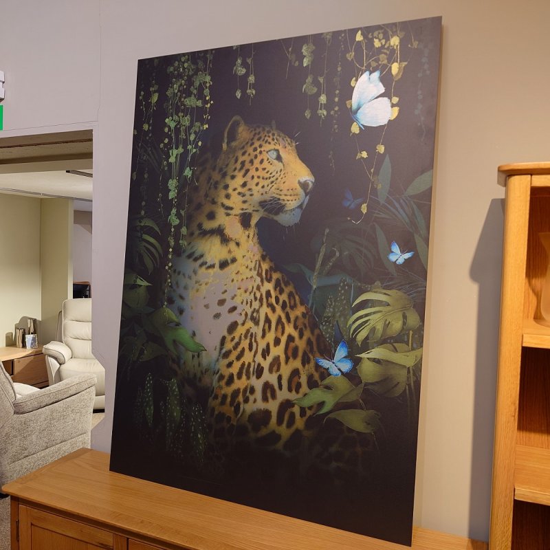 Clearance Large Leopard Print Artwork