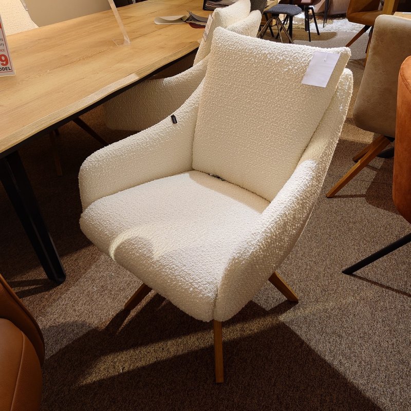 Clearance Set of 4 Fabric Swivel Dining Chairs