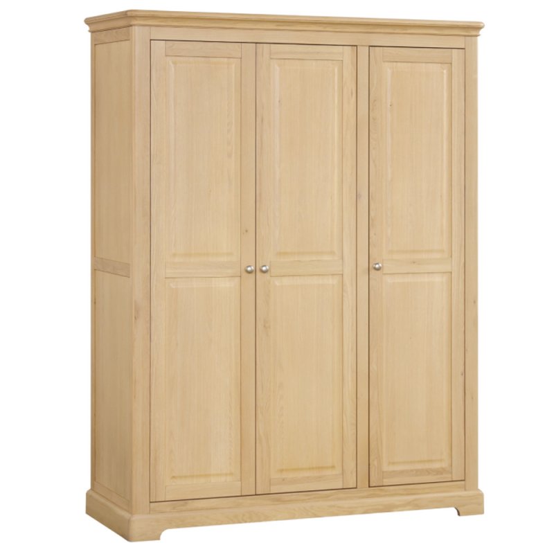 Lugano Oak Triple Wardrobe