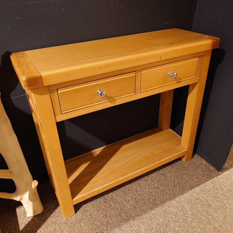 Clearance Wellington Oak Console Table