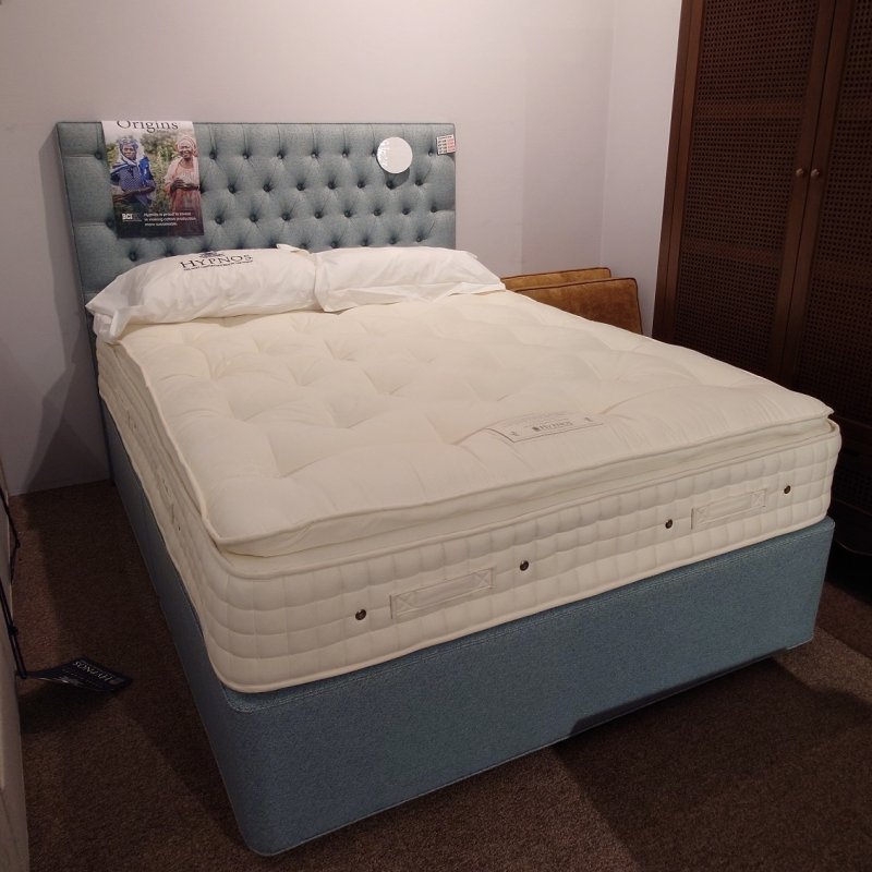 Clearance Hypnos Walbury 5'0 Divan Set with Eleanor Headboard